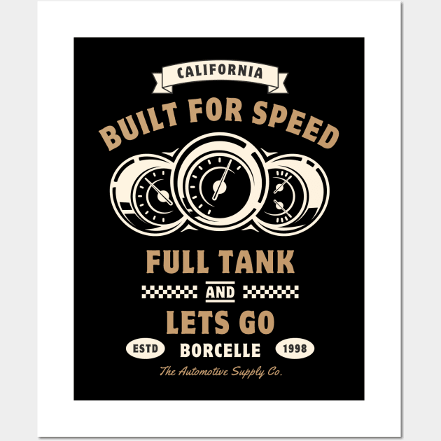 BUILT FOR SPEED Wall Art by tzolotov